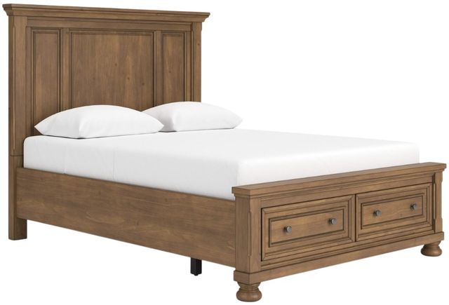 Signature Design by Ashley® Feddinger Medium Brown Queen Storage Panel Bed-1