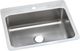 Elkay Lustertone® Classic Lustrous Satin 27" x 22" x 8" 1-Hole Single Bowl Dual Mount Sink-0
