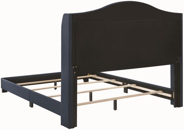 Coaster® Sonoma Navy Blue Camel Back Queen Bed-1