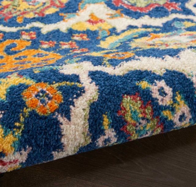 Nourison Home™ Allur Navy Multicolor 5'x7' Style 2 Area Rug-4
