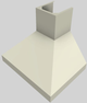 Vent-A-Hood® 36" Biscuit Euro-Style Wall Mounted Range Hood-5