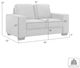Armen Living Yvonne Flint Loveseat-2