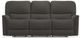 La-Z-Boy® Turner Charcoal Leather Power Wall Reclining Sofa-1