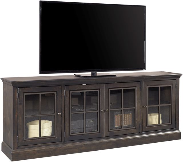 Aspenhome® Churchill Ghost Black 84" Console with 4 Doors-1