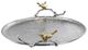 A & B Home Alvada 2-Piece Silver Large Decorative Tray Set-3