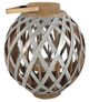 A & B Home Brown/Silver Round Large Shanghai Lantern-0