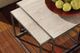 Hammary® Modern Basics 3-Piece Brown Marble Top Rectangular Nesting Cocktail Table Set with Antique Silver Base-3