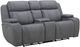 Kate Preston Home Aline Storm Blue Zero Gravity Power Reclining Console Loveseat with Power Headrest-0