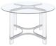 Coaster® Keeling Glass Top Round Dining Table with Acrylic Base-1