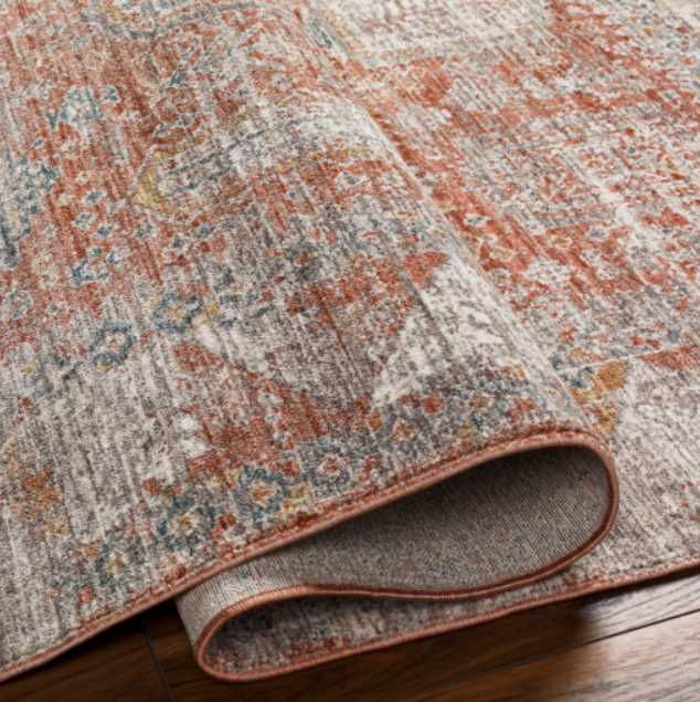 Surya Carlisle Brick Red 4'x6' Area Rug-3