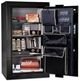 Liberty Safe Premium Home Black Gloss Chrome 12 Gun Safe-1