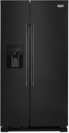 Maytag® 36 in. 24.5 Cu. Ft. Black Side By Side Refrigerator