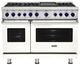 Viking® 7 Series 48'' Pure White Pro Style Dual Fuel Range with Griddle-0