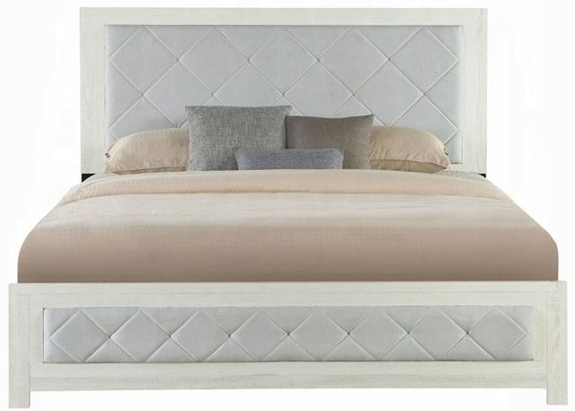 ACME Furniture Jehoram Beige Eastern King Upholstered Panel Bed-3