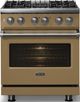 Viking® 5 Series 30" Golden Hour Pro Style Dual Fuel (NG) Range with Polished Chrome Trim-2