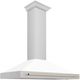 ZLINE 48" Autograph Edition White Matte Wall Mounted Range Hood -1