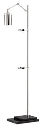 Currey & Company Strada Black/Polished Nickel Floor Lamp-0