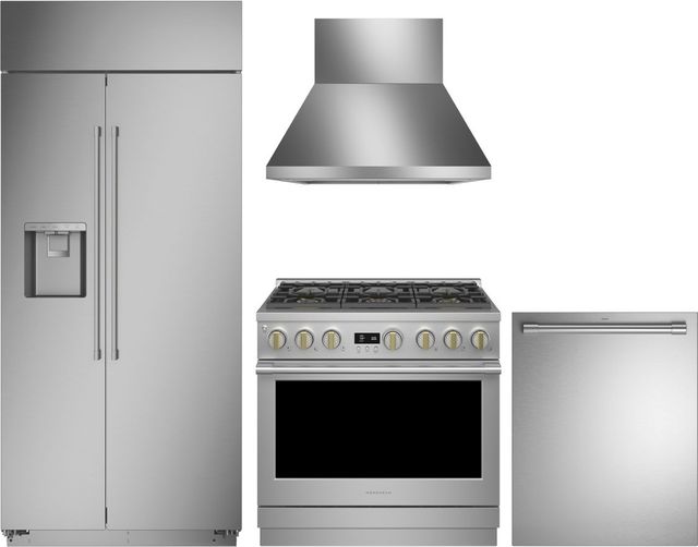 Monogram® 4 Piece Stainless Steel Gas Kitchen Package-0