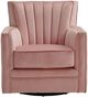 Elements International Loden Royale Blush Swivel Chair-1