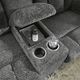 Signature Design by Ashley® Frohn Graphite Manual Double Reclining Loveseat with Console-5