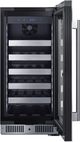 Summit® 15" Stainless Steel Built-In Wine Cooler-1