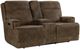 Hooker® Furniture MS Wheeler Seville Timber Leather Power Reclining Zero Gravity Console Loveseat with Power Headrest-0