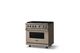 Viking® 5 Series 36" Nantucket Pro Style Gas (NG) Range with Brushed Brass Trim-2