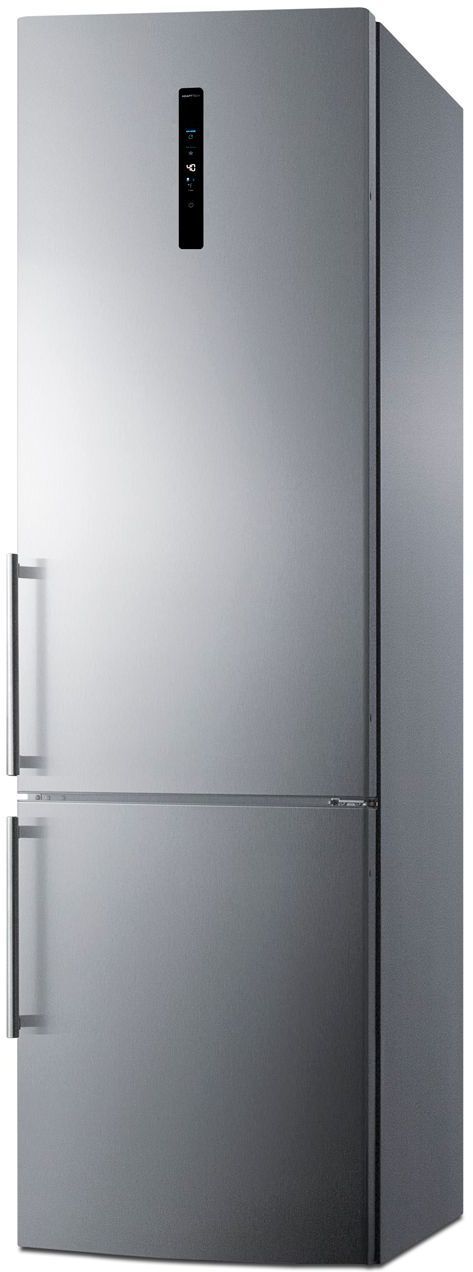 Summit® 11.72 Cu. Ft. Stainless Steel Counter Depth Bottom Freezer Refrigerator -1