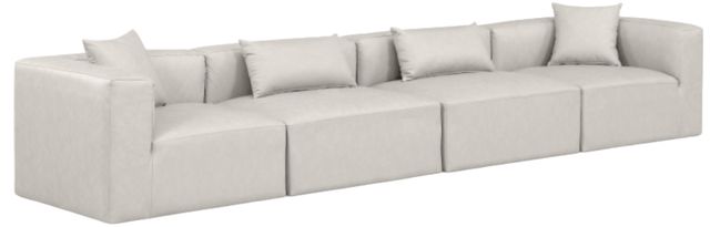 Meridian Furniture Cube 4-Piece Cream 144" Modular Sectional Sofa-0