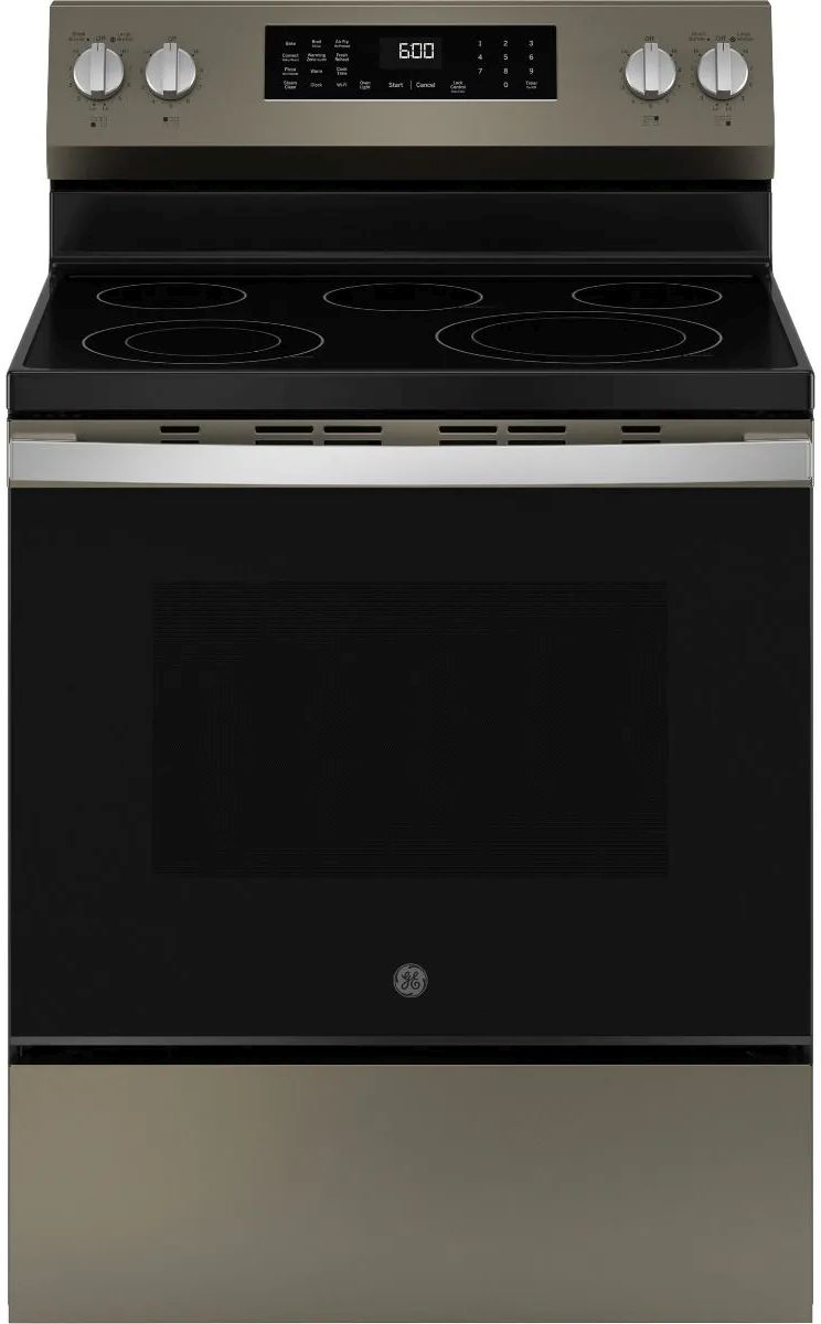 GE® 600 Series 30&quot; Slate Freestanding Electric Range | Elwood&rsquo;s 