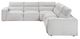 Homelegance® Phoebe 5-Piece Light Gray Modular Power Reclining Sectional with Power Headrests-5