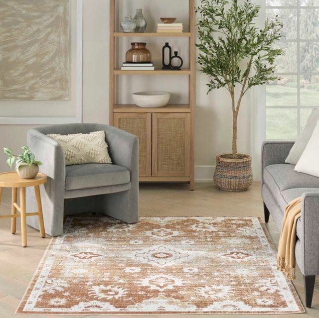 Nourison Home™ Astra Machine Washable Copper 5'x7' Area Rug-1