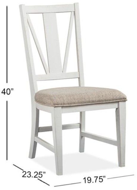 Magnussen Home® Heron Cove Baja Fog/Chalk White Side Chair-2
