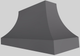 Vent-A-Hood® Designer Series 60" Gunsmoke Wall Mounted Range Hood-4