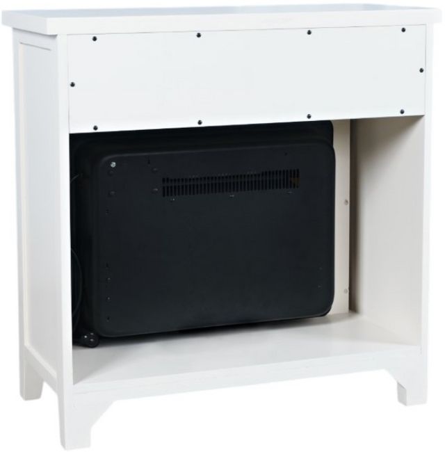 Jofran Inc. Urban Icon White 32" Electric Fireplace Media Console-3