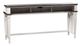Liberty Furniture Allyson Park Charcoal Console Bar Table with Wirebrushed White Base-0