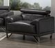 Brassex Inc. Layla Dark Grey Arm Chair-3