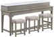 ACME Furniture Wandella 4-Piece Beige/Rustic Oak Counter Height Table Set -0