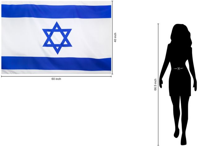 Classy Living Israel Flag Wall Art-2