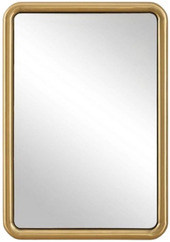 Uttermost® Atkinson Antique Brass Rectangular Mirror-0