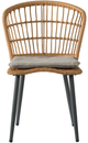 A & B Home Natural Wicker Dining Chair-2