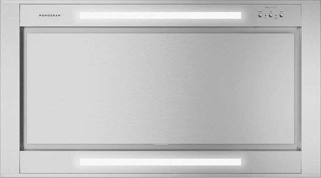 Monogram® 36" Stainless Steel Island Range Hood with Air Quality Sensors-1