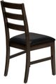 Monarch Specialties Inc. 2-Piece Black/Brown Side Chair Set-4