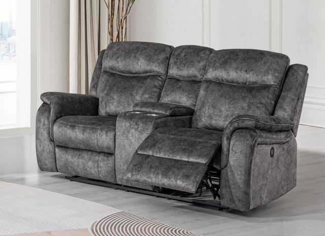New Classic® Home Furnishings Park City Slate Power Reclining Loveseat-1