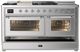 Ilve® Majestic III 60" Stainless Steel Pro Style Dual Fuel Liquid Propane Range with French Top and Chrome Trim-2