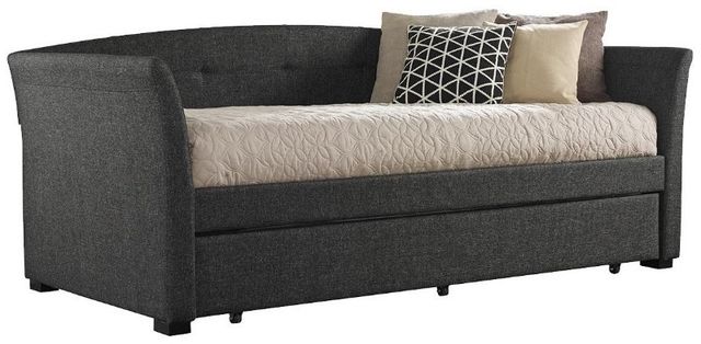 HH2 Home Morgan Onyx Linen Twin Youth Daybed with Trundle-0