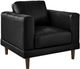 Elements International Hampton 3-Piece Fiero Black Living Room Stationary Seating Set-3