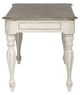 Liberty Furniture Magnolia Manor Antique White/Weathered Bark 60" Writing Desk-3