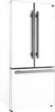 FORNO® Gallipoli 30" 17.5 Cu. Ft. White Counter Depth French Door Refrigerator-3