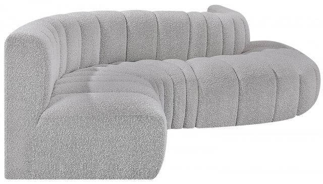Meridian Furniture Arc 6-Piece Gray Sectional-1